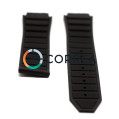 Каучуковый ремешок для мужских часов Hublot King Power черный RKH-107 - 5
